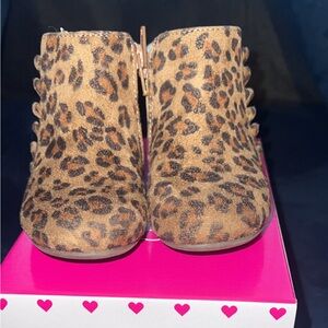 Leopard Print Ankle Boots